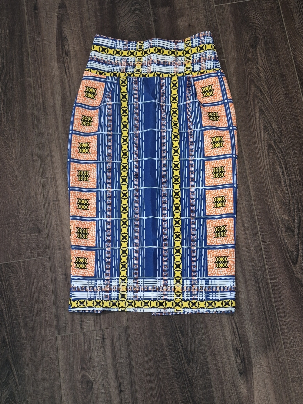 African Print Pencil Skirt